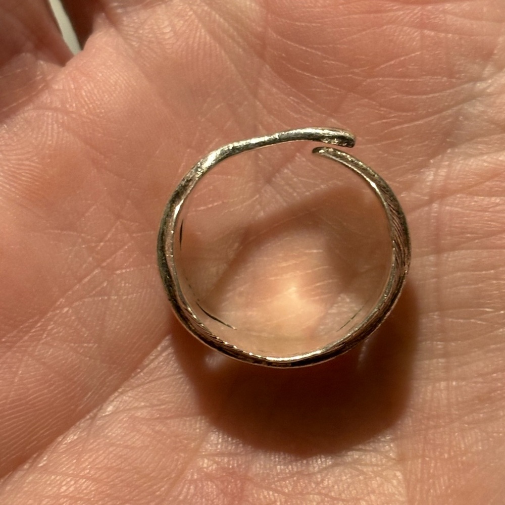 Sterling Silver Feather Ring - image 5